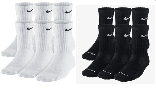 Nike Everyday Plus Cushioned Training Crew Socks (6 Pairs).