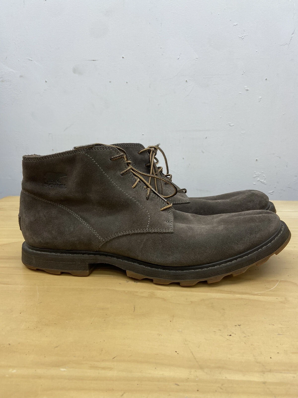 SOREL Madson Chukka Boot Tan Suede Casual 11 Leather Shoe NM2281-245 Crouton