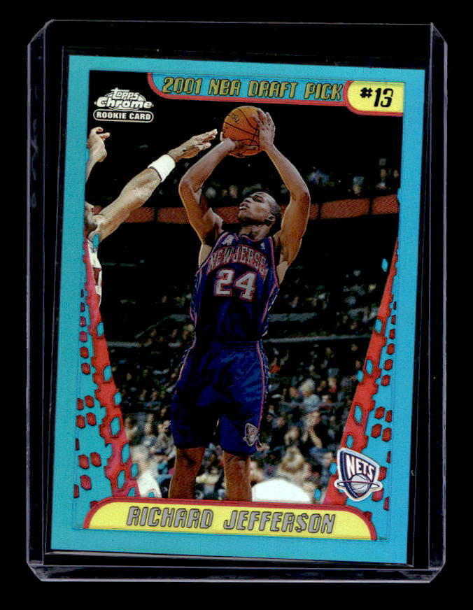 2001-02 Topps Chrome Refractors #141 Richard Jefferson EXACT SCAN