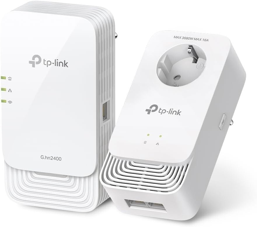 (TG. AX1800 + G2400) TP-Link PGW2440 KIT Powerline Passante G.hn2400, AX1800Mbps