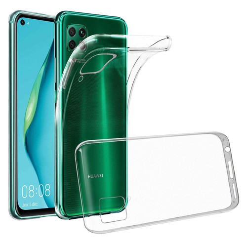 Coque Transparente En Gel Silicone + Verre Trempé Pour Huawei P40 Lite E - Protection Complète Et Design Minimaliste