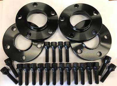ALUFELGEN SPURVERBREITERUNG 20mm X 4 + M14X1,5 SCHRAUBEN FÜR MERCEDES C E KLASSE 66.6 BB