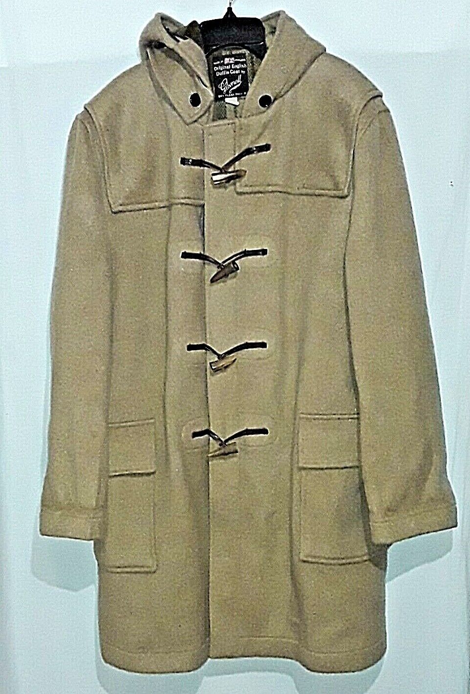 Vintage Gloverall English Wool Duffle Coat Size 4… - image 1