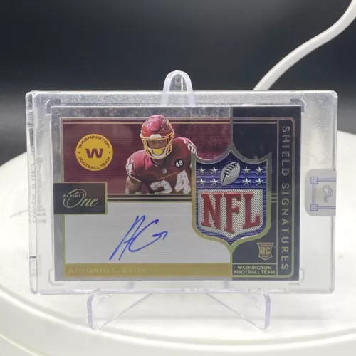 2020 Panini One Antonio Gibson NFL Shield Rookie Patch Auto True 1/1!