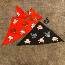 Lot of 4 - Lego Legoland Pirate Island Hotel Triangle Bandana Pet Neck Tie