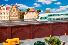 Faller 120573 HO scale 1:87 Kit of Arcades with track bed