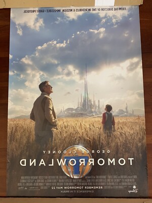 トゥモローランド　USオリジナル映画ポスター Amazon.com: Movie Poster TOMORROWLAND 2 Sided ORIGINAL FINAL 27x40