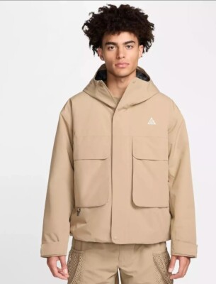 Nike ACG PrimaLoft Skull Peak Storm-FIT Beige Jacket FV8681 247 Men's Size M