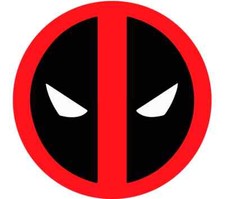 Deadpool Logo Sticker Classic Marvel window laptop bumper vinyl decal