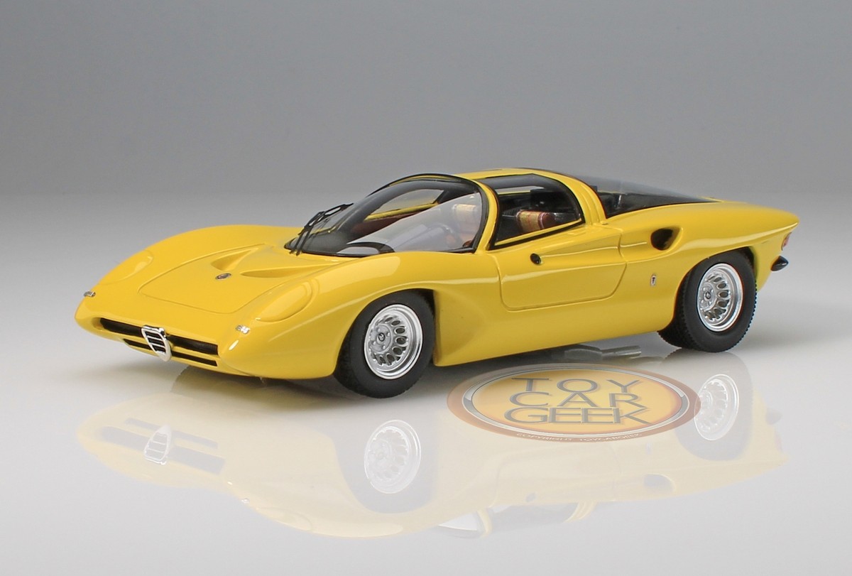 1/43 スパーク アルファロメオ Tipo33 スペチアーレ 1969 1969 Alfa Romeo 33/2 Coupe Speciale Pininfarina - Yellow 1
