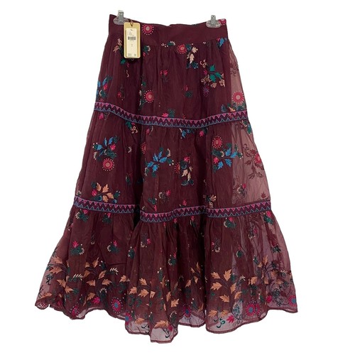 embroidered navy dress Navy Blue Embroidered Cut-Out Midi Dress – FARM Rio main image 1