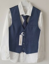 Boys Occasion Wear Textured 3pc set Blue  age 8yrs Brand NEW