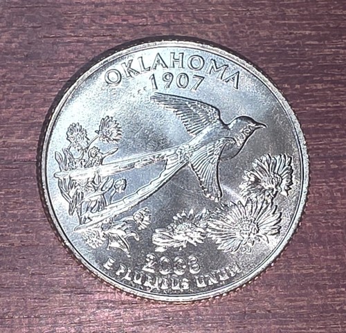 2008-D - Oklahoma - U.S. State Quarter- UNC from US Mint