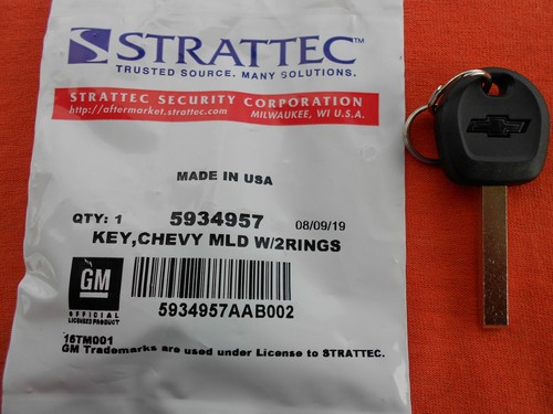NEW CHEVROLET COLORADO GM FACTORY ORIGINAL TRANSPONDER CHIP KEY BLANK 2015-2024 - Picture 3 of 3