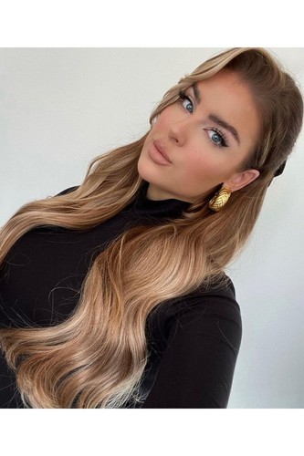 Foxy Locks Deluxe Seamless 20" Clip In Human Hair Extensions - Brondie - 200g - Imagen 2 de 3