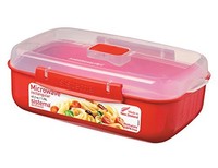 Sistema Microwave Cookware Rectangular Bowl, 41.6 Ounce/ 5.2 Cup, Red, New, Free on sale Sistema Microwave Cookware Rectangular Bowl, 41.6 Ounce/ 5.2 Cup, Red, New, Free on sale