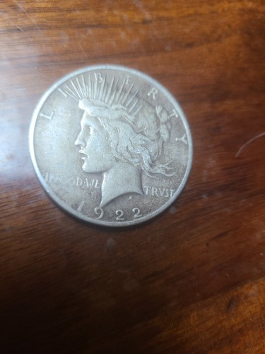 Silbermünze Liberty Peace One Dollar 1922 mit D Münzzeichen