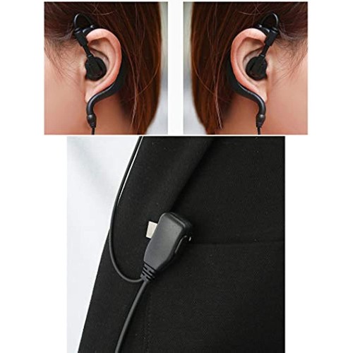 20 x casque écouteur micro PTT pour Baofeng 5R 888S Kenwood Retevis H-777 RT21 RT22 - Photo 6/6