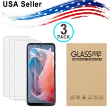 3PK Motorola Moto G Play 2021/2023/2024/2025 Tempered Glass Screen Protector