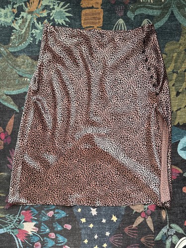 Victoria’s Secret Satin Leopard Print Mini Skirt - Size XL