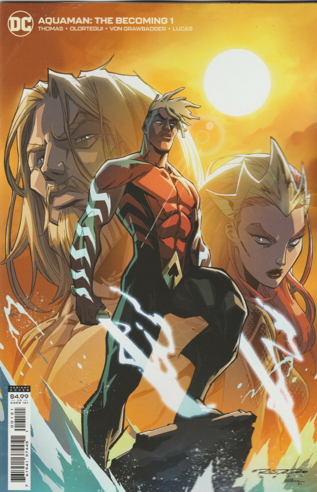 DC COMICS AQUAMAN THE BECOMING #1 NOVEMBER 2021 VARIENT EDITION 1ST PRINT NM