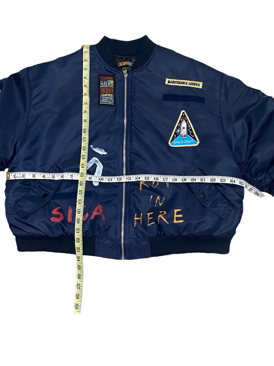 Vintage spacecraft MA-1 type streetwear bomber jacket Avirex