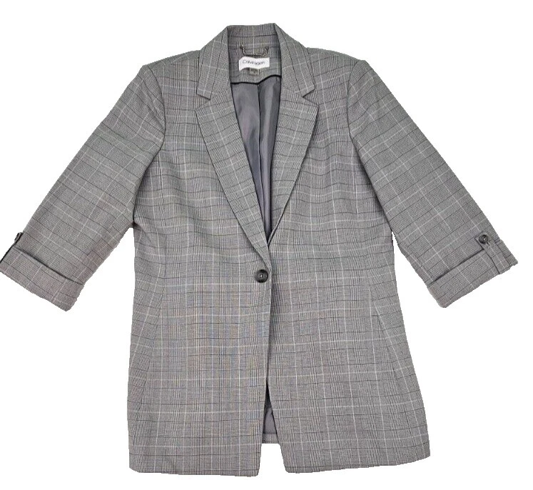 Calvin Klein 亚麻混纺西装和套装分开女