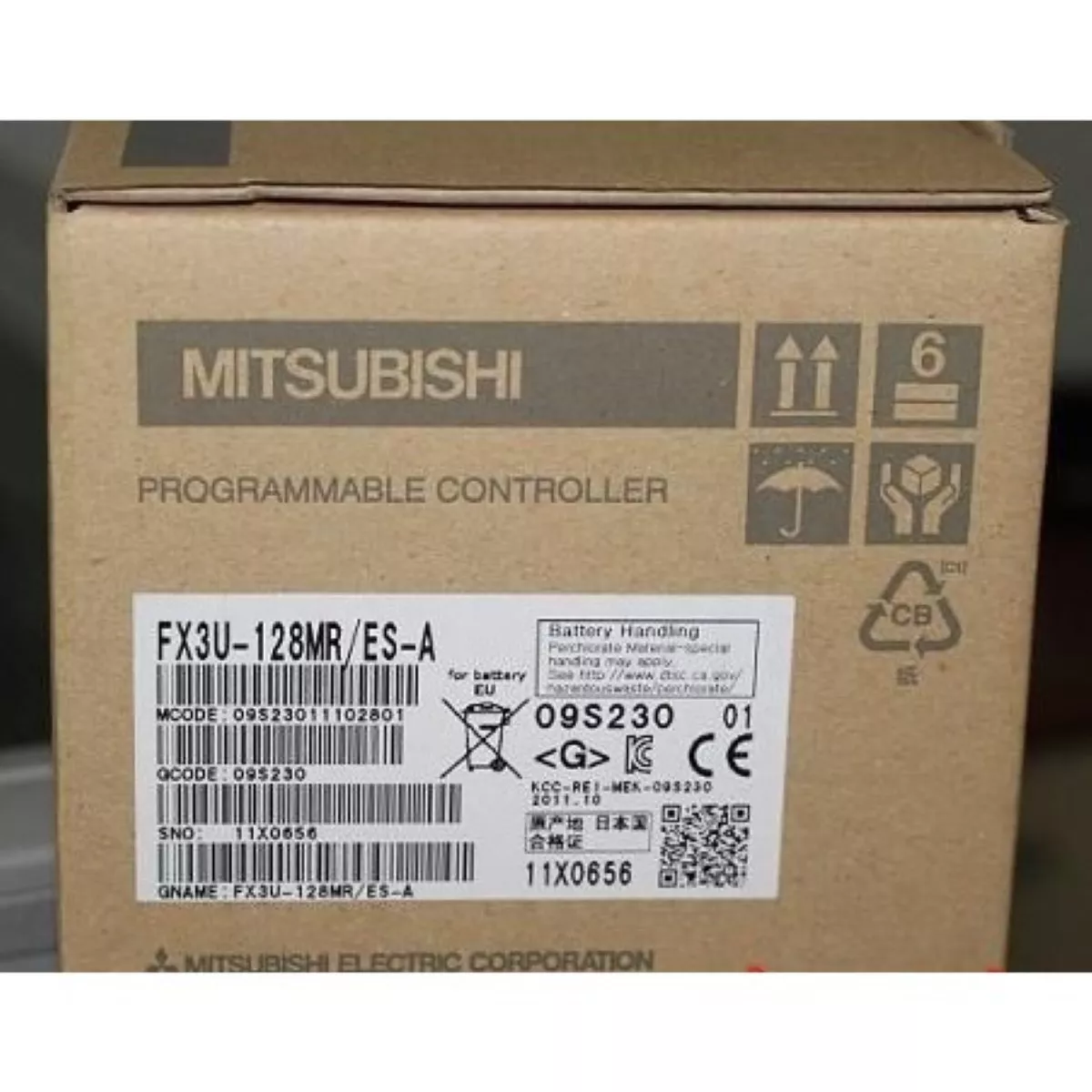 1PC Mitsubishi FX3U-128MR/ES-A PLC Module FX3U128MR/ESA New Expedited  Shipping