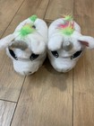 Justice girls Unicorn slippers size 4/5 GUC — photo 3