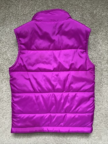 Girls Columbia Size S 7/8 Raspberry Zip Up Reversible Vest - Picture 6 of 11