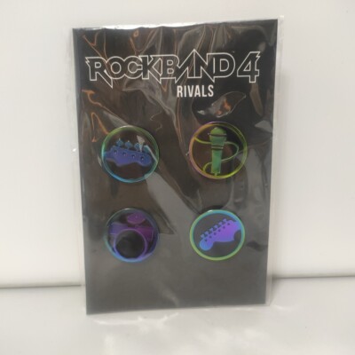 Rockband 4 Rivals Epic Games Employee Exclusive Collectible Pin Set of 4