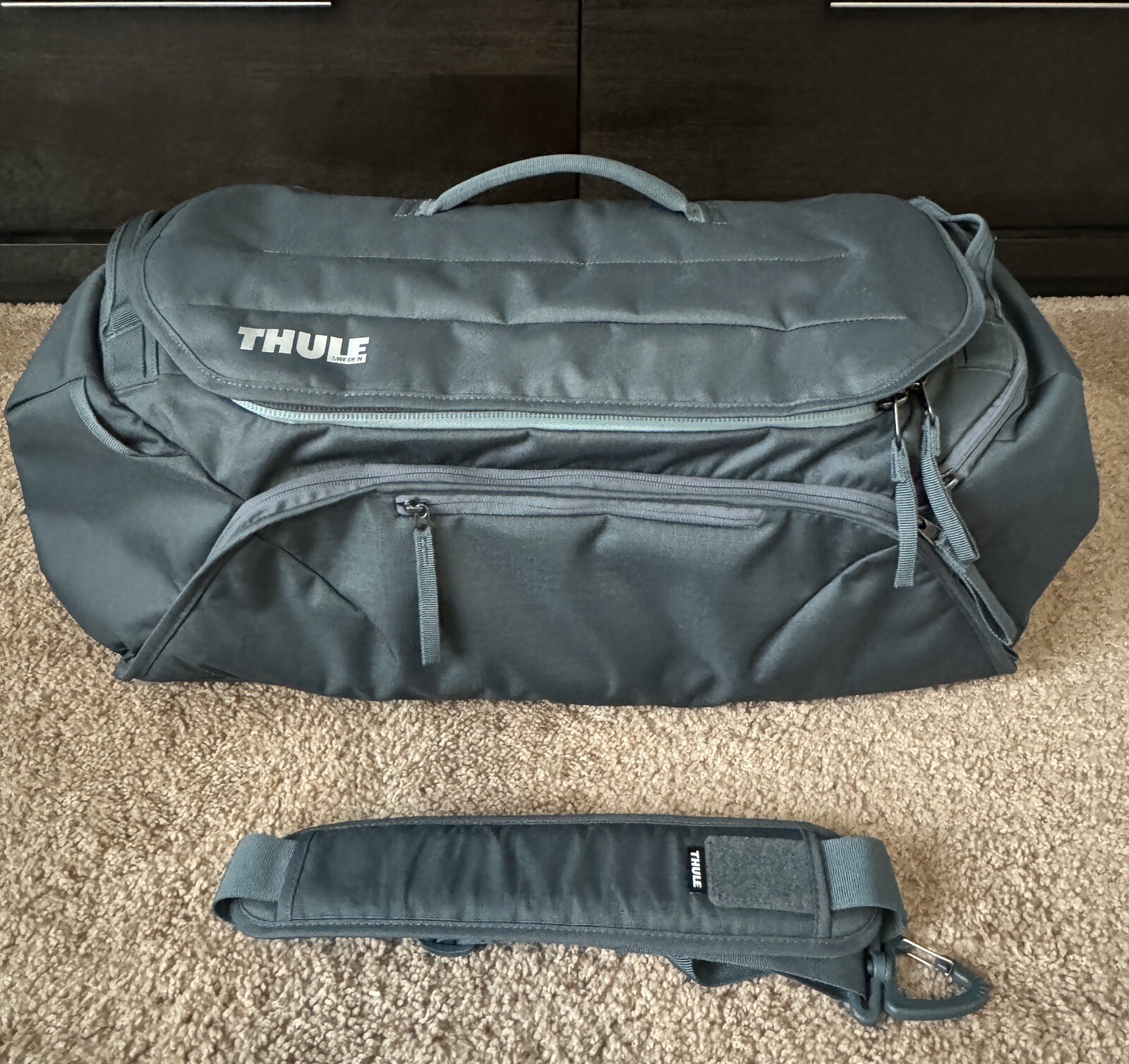 Thule Bike Gear Locker Duffel Dark Slate/Alaska 55 Liters eBay