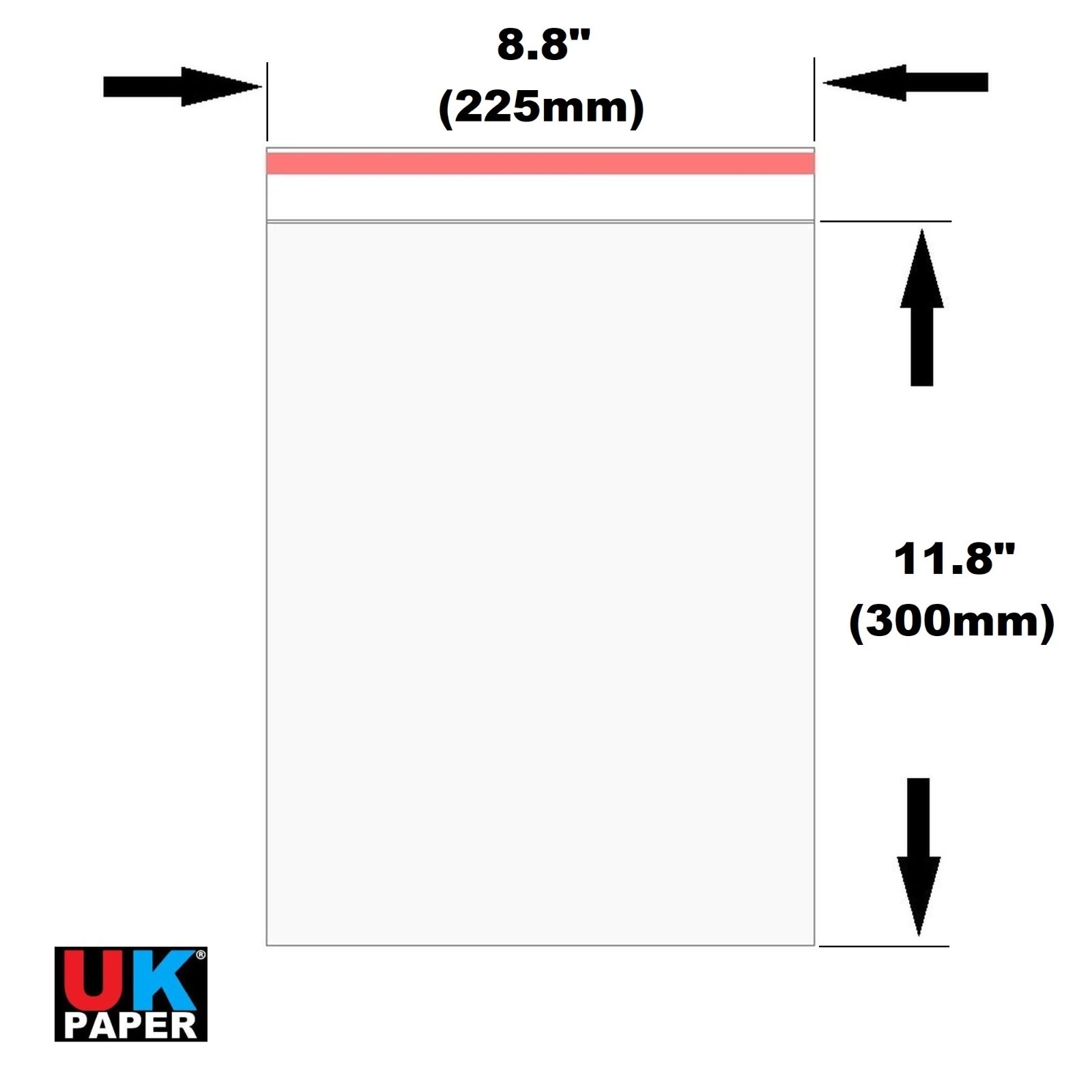 Large Clear Cellophane Self Adhesive Seal Garment Plastic Cello Bags A4 A3 A2 XL