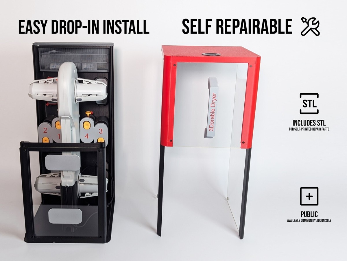 AMS Lite Enclosure for Bambu Lab A1/A1 Mini, Transparent Panel