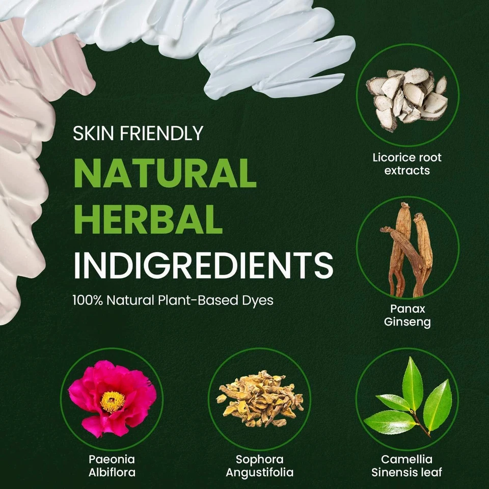 Herb For Men PPD Ammonia Allergy Free Mustache Beard Dye Vegan Ingredients Color - Image 3 of 4