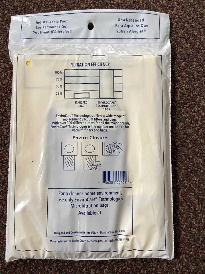 EnviroCare Replacement Vacuum bags for Kenmore Upright Type U, Panasonic… - Image 3 of 3