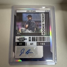 2022 Panini Chronicles Baseball Optic Contenders Joe Ryan RC Auto Silver Prizm