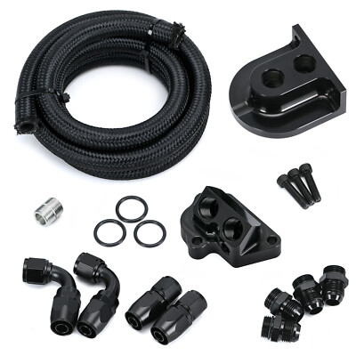 Oil Filter Relocation Kit For 2011-2023 Ford F150 GT350 GT500 5.0L 5.2L Coyote 