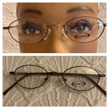 DESIGNER 2203 EYEGLASS FRAMES BROWN 45-20-140