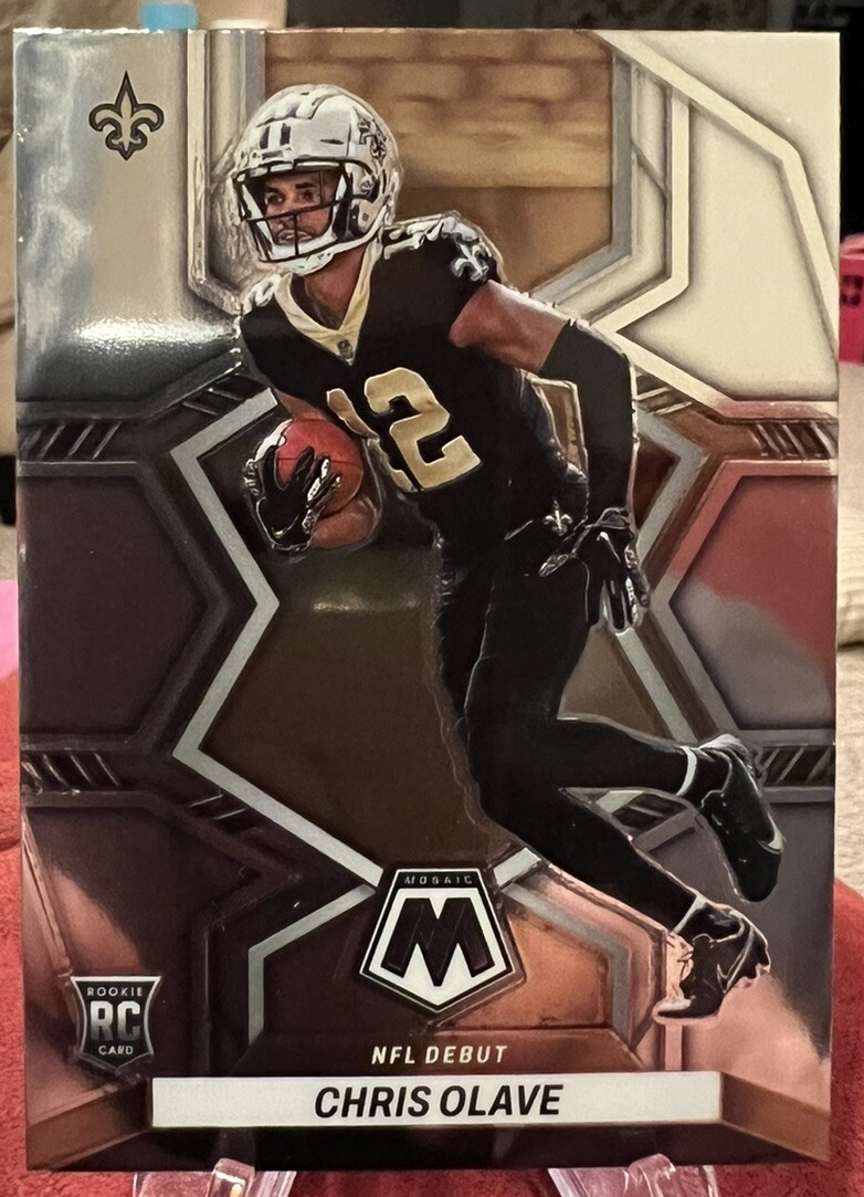 2022 Panini Mosaic, Base NFL Debut Card #277 CHRIS OLAVE RC New Orleans Saints