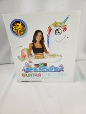 PoolCandy GLITTER UNICORN   JUMBO POOL TUBE 42  NEW w/ FREE SHIP   