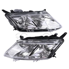 For 2010-2012 Ford Fusion Chrome Halogen Headlights Headlamps Left+Right Pair