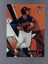 2018 Topps Finest FRANCISCO MEJIA RC  #08/25 ORANGE Refractor INDIANS