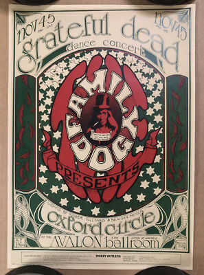 The Grateful Dead Family Dog Avalon Ballroom Oxford Circle Poster