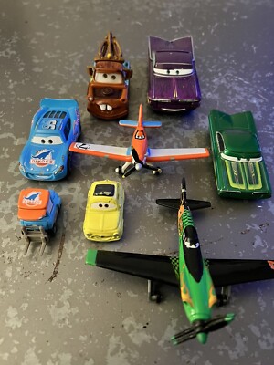Disney Pixar Cars 2 World Grand Prix Racers Lot Of 8 (1:55 Metal