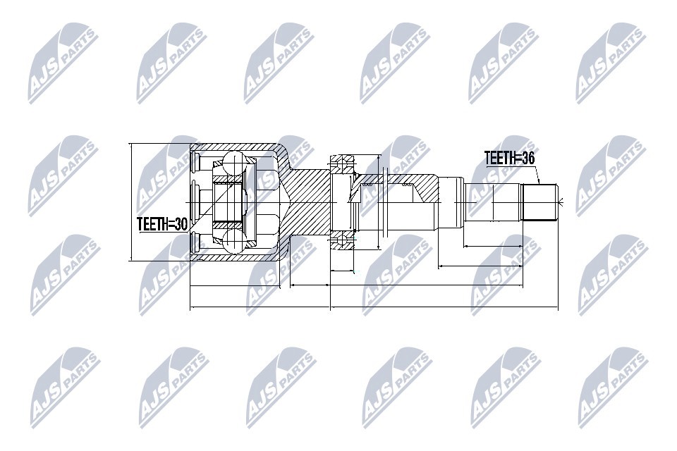 JOINT KIT DRIVE SHAFT NPW-FR-043 FOR FORD TRANSIT/Platform/Chassis/Bus/Van 2.2L - Image 8