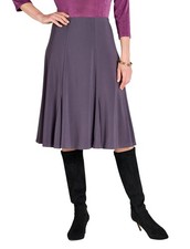 Womens Lined Soft Jersey Skirt With Godet Panels by Chums