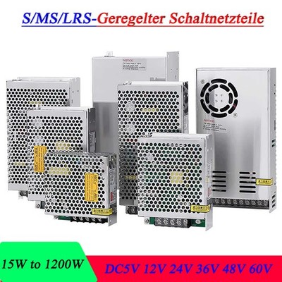 DC-Geregelter Schaltnetzteile Transformator DC5V 12V 24V 36V 48V 60V Universal