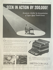 Smith-Corona Office Typewriters "Secretaries thrilled by Demonstrations" Ad 1948