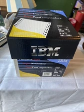 IBM Dot Matrix Computer Copy Paper Continuous Feed 2000 Sheets Mostly Full Box
